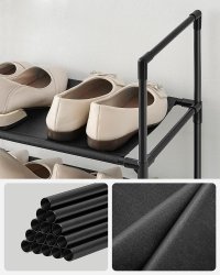 Pantofar, Songmics, Negru, 33x33x173 cm - 6