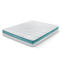 Saltea Ideal Sleep COOLTECH ALOE VERA DUAL, spumă poliuretanică durabilă, spumă High Resilience, husă CoolTech, superortopedică, Grosime 23 cm - 1