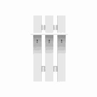 Cuier suspendat TOP MIX 60, alb, 60x23x100 cm - 1
