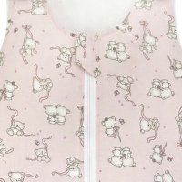 Sac de dormit copii 1 tog KidsDecor Loving Bear Pink din bumbac 140 cm - 2