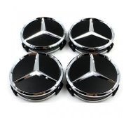Set 4 Capace jante aliaj Mercedes Benz 70mm - 75mm Negre - 1