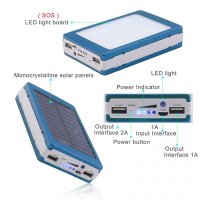Baterie externa - Power Bank MRG P-187, 20000mAh, Incarcare Solara, Lanterna 20 LED - 3