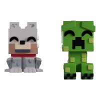 Set 2 Figurine Minecraft - Lup si Creeper Monitor Buddiez - 1