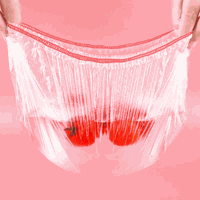 Set de 100 Pungi tip Capac de Unica Folosinta Transparente cu Capete Colorate ABYZ - 2