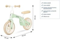 Bicicleta de tranzitie pentru copii Lorelli Spider Mint fara pedale, ghidon reglabil, sezut ajustabil, limitator de directie, cadru din aluminiu, roti 10 inch, greutate admisa 20 kg - 2