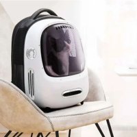 Rucsac cu hublou PETKIT Cat Travel Bag 2, Ventilare, Sistem iluminare, White - 4