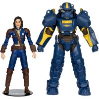 Set Figurine Articulate Fallout 4 - T-60 Vault Tec si Sole Survivor 18 cm - 3