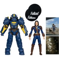 Set Figurine Articulate Fallout 4 - T-60 Vault Tec si Sole Survivor 18 cm - 2