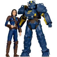 Set Figurine Articulate Fallout 4 - T-60 Vault Tec si Sole Survivor 18 cm - 1