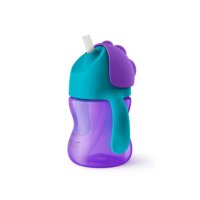Cana cu pai flexibil Philips Avent, +9 luni, mov, 200 ml, SCF796/02, Philips - 1