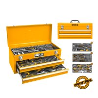 Set Chei Ingco HTCS220971 - 97 Piese in Cutie Metalica Tip Sertar - 1