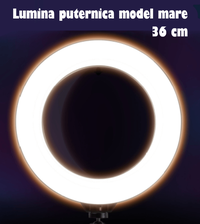 Lampa Circulara Ring Light REVOSE™ 3 suport si Extra Brat, Diametru 36cm, LED,Naturala/Rece/Calda, Telecomanda Bluetooth - 3