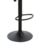 Scaun bar Balina inaltime ajustabila negru piele ecologica PU si metal negru 52x53x89 cm - 3