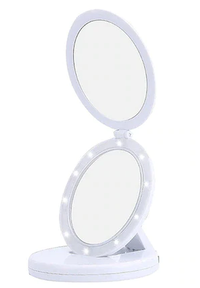 Oglinda Cosmetica Andowl Q MR80 2 in 1 cu LED si Efect de Lupa - 1