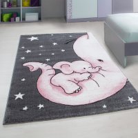 Covor pentru copii Roz V2 80x150 cm - Design modern si confortabil - 1