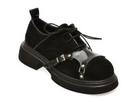 Pantofi negri GRYXX, model 3647053, din piele intoarsa - 1