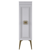Dulap de baie Nile alb-auriu 35x145 cm - Solutie moderna de depozitare - 1