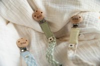 Lantisor clip pentru suzeta Bibs Sand-Ivory - 1