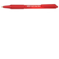Pix Bic Soft Feel 1 mm Rosu - Confort si Precizie la Scriere - 1