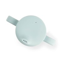 Cana de antrenament Done by Deer Tiny Farm Blue din silicon cu doua manere, 120 ml - 2