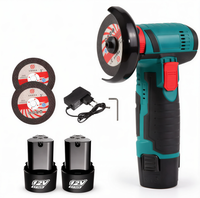 Mini polizor unghiular 20cm de 12V putere 750W cu 19500 rpm 2 Discuri 76 mm 2 Acumulatori - 1