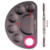 Paleta de mixare metalica Luxorise in nuanta neagra - 2