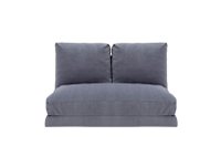 Canapea extensibila TAIDA, 2 locuri, gri, 185x120x36 cm - 1