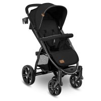 Carucior sport Lionelo Annet Tour, 0-22 Kg, cu accesorii si capotina XXL, Negru - 1