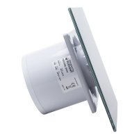 Ventilator baie Ecovent DECORA SMART, Ø100, Silent, Senzor Umiditate, Timer, sticla, Clapeta antiretur, 93 m3/h, Negru - 2