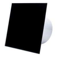 Ventilator baie Ecovent DECORA SMART, Ø100, Silent, Senzor Umiditate, Timer, sticla, Clapeta antiretur, 93 m3/h, Negru - 3