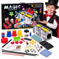 Set de magie pentru copii cu trucuri, iluzii, carti, zaruri si accesorii - 1