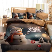 Lenjerie de pat Craciun finet 3D 6 piese F-XMAS59 - 1