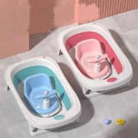 Scaun de baie pentru copii Little Mom Baby Crown Blue, ergonomic cu spatar si husa detasabila, cu ghidon si claxon, dimensiuni 20 x 30 x 36 cm - 3