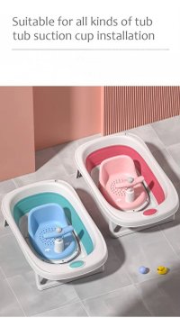 Scaun de baie pentru copii Little Mom Baby Crown Blue, ergonomic cu spatar si husa detasabila, cu ghidon si claxon, dimensiuni 20 x 30 x 36 cm - 8