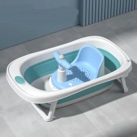 Scaun de baie pentru copii Little Mom Baby Crown Blue, ergonomic cu spatar si husa detasabila, cu ghidon si claxon, dimensiuni 20 x 30 x 36 cm - 13