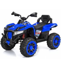 ATV electric Kinderauto SuperOffroad V2 pentru 2 copii 4x4 180W 12V 12Ah albastru premium - 1