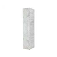 Dulap ALMA, 1 usa, 5 rafturi, pin antichizat, 40x52x203 cm - 1