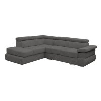 Coltar extensibil TIVOLI 2S3, gri inchis, colt stanga, cu lada depozitare, 285x225x90 cm - 1