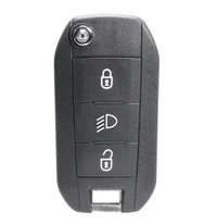 Cheie auto completa Techstar pentru Peugeot Citroen, 3 butoane, HU83, 433MHz, cu chip ID46, telecomanda inclusa - 1