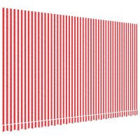 Panza de rezerva pentru copertina, dungi rosii si albe, 5x3 m - 1