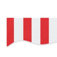 Panza de rezerva pentru copertina, dungi rosii si albe, 5x3 m - 5