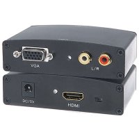 Convertor / Adaptor Nelbo VGA - HDMI, Full HD, adaptor activ unidirectional cu alimentare, de calitate superioara - 2
