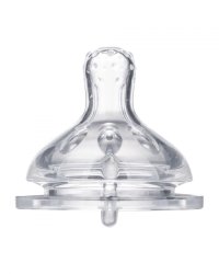 Biberon Kikkaboo Savanna Mint 180ml cu gat larg si tetina anti-colici din silicon,fara bpa,recomandat de la nastere - 1