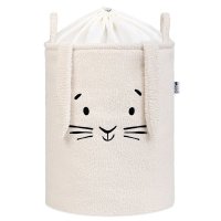 Cos pliabil cu manere rezistente Premium Fluffy Toy Boucle Rabbit Cream 43 litri - 5