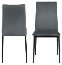 Set 4 scaune dining Demina V2, gri si negru, 92 x 43.5 x 53 cm - 3