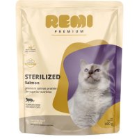 REMIPREMIUM Hrană Uscată pentru Pisici Sterilizate cu Somon, 400g - 1