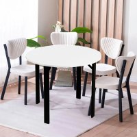 Set masa Onita bucatarie  rotund cu 4 scaune 90 cm - 1