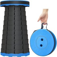 Scaun rotund pliabil, telescopic, maner pentru transport, pescuit si camping - 8