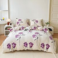 Set Lenjerie Pucioasa Rose Serena Cocolino cu Elastic 180x200 - 1