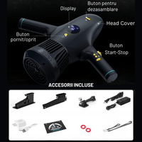 Scuter subacvatic, SEASCOOTER, Suport camera de actiune, Manere detasabile, cu suport pentru Paddleboard/placi SUP - 2
